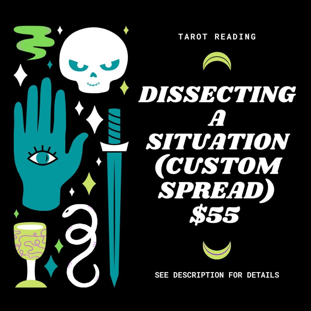 ☽ Custom Spread Intuitive Tarot Reading ☽